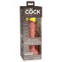 King Cock Elite 6 - vibrátor s přísavkou (15 cm) - tělová barva