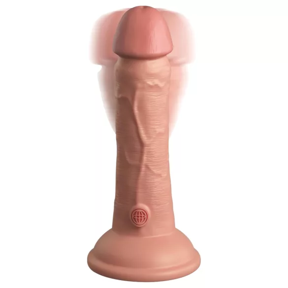King Cock Elite 6 - přísavkový vibrátor (15 cm) - tělový