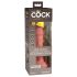 King Cock Elite 6 - realistický vibrátor 15 cm - tmavá tělová barva