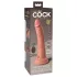 King Cock Elite 7 - vibrátor s přísavkou a ovládáním - 18 cm - tělový
