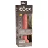 King Cock Elite 7 - vibrátor s přísavkou a ovládáním - 18 cm - tělový