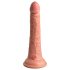 King Cock Elite 7 - přísavný, rádiem řízený vibrátor 18cm - přírodní