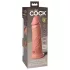 King Cock Elite 8 - realistický vibrátor s přísavkou - 20 cm - tělová