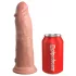 King Cock Elite 8 - realistický vibrátor s přísavkou - 20 cm - tělová