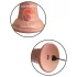 King Cock Elite 8 - realistický vibrátor s přísavkou - 20 cm - tělová