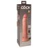 King Cock Elite 9 - přísavkový vibrátor 23 cm - tělová barva