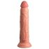 King Cock Elite 9 - přísavkový vibrátor 23 cm - tělová barva