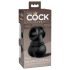 King Cock Elite Crown Jewels - přísavka pro umělý penis (černá)