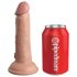 King Cock Elite Beginner's - připínací dildo (přírodní)