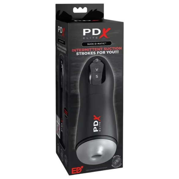 PDX Suck-O-Matic - akumulátorový, automatický masturbátor (černý)