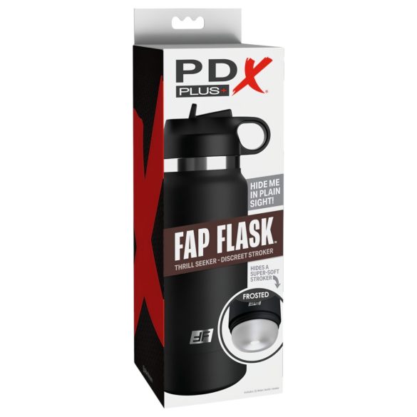 Fap Flask Thrill Seeker - masturbátor v lahvi - černý