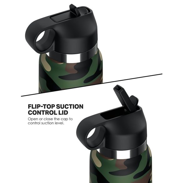 Fap Flask Happy Camper - masturbátor v lahvi - zeleno-černý