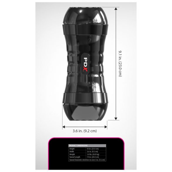 PDX Extreme - masturbátor ve tvaru vagíny - realistický, XXL, přírodní