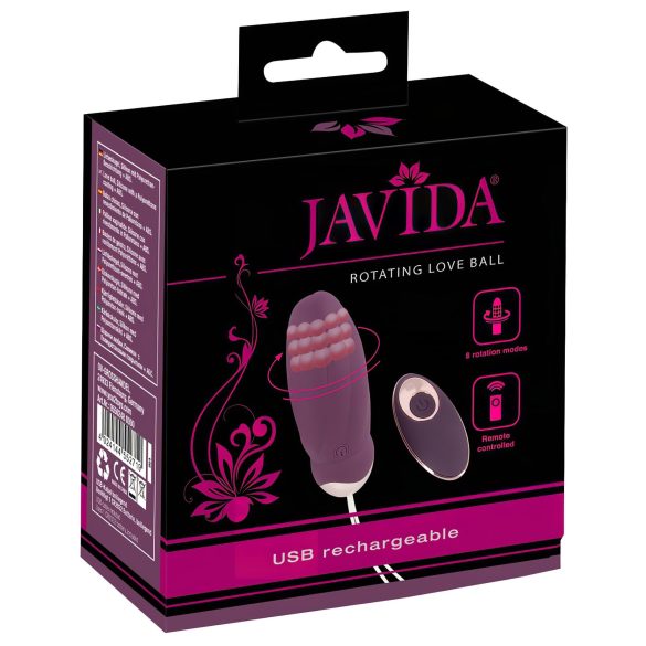 Javida - rádiové, rotující vibrační vajíčko s korálky (fialové)