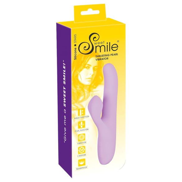 SMILE Thrusting – rotující-vibrující stimulátor s ramenem na klitoris (fialový)