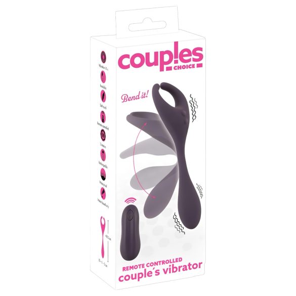 Couples Choice - vibrátor pro páry - 2 motory - dobíjecí, fialový