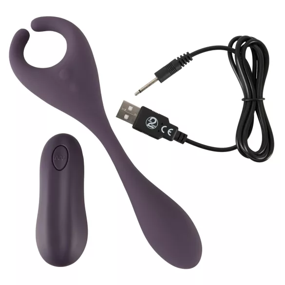Couples Choice - vibrátor pro páry - 2 motory - dobíjecí, fialový