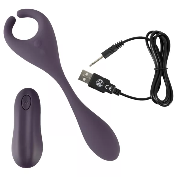 Couples Choice - vibrátor pro páry - 2 motory - dobíjecí, fialový
