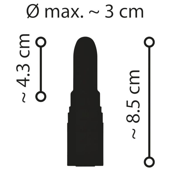 Emerald Love - vibrátor ve tvaru rtěnky - dobíjecí, vodotěsný, červený