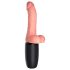King Cock Plus 6,5 - varlata posunující vibrátor - přírodní