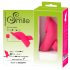 SMILE Licking - vibrační prstový stimulátor s jazýčkem a vzduchovými pulzy (růžová)