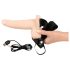 You2Toys Strap-on - dutý, připínací vibrátor (přírodní)
