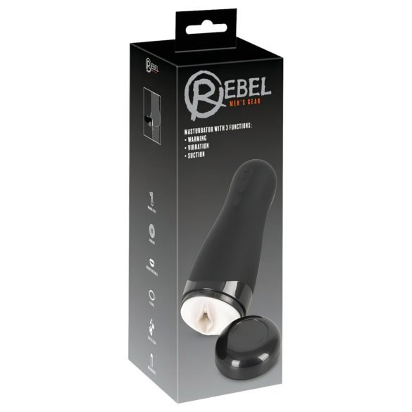 Rebel 3 - dobíjecí, hřejivý masturbační rukáv