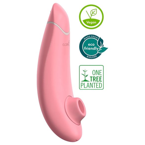 Womanizer Premium Eco - Akumulátorový stimulátor klitorisu s vlnami (růžový)