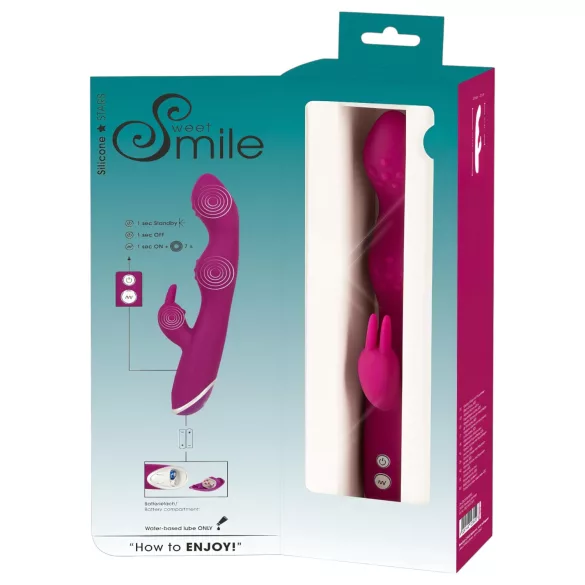 Smile - vibrátor s ohebným ramenem na klitoris a G-bod - fialový