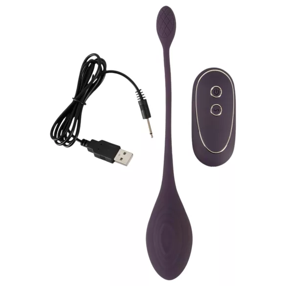 You2Toys - vibrační vajíčko na dálkové ovládání - akumulátorové, fialové