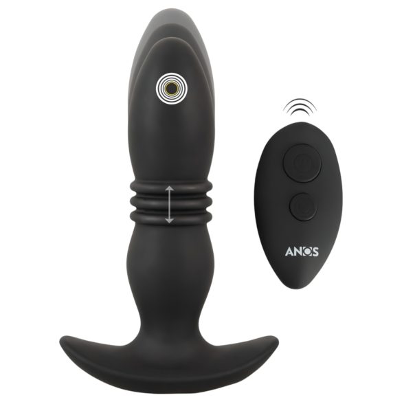 ANOS - rádiem ovládaný anální vibrátor (černý)