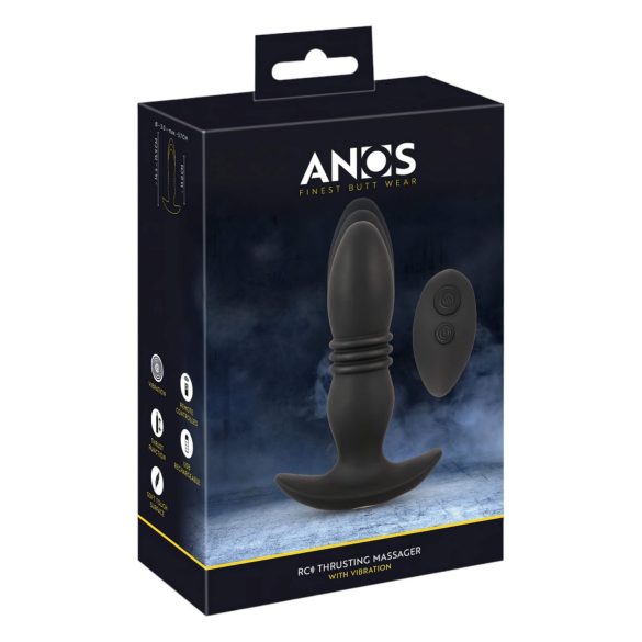 ANOS - anální vibrátor s rádiovým ovládáním - černý
