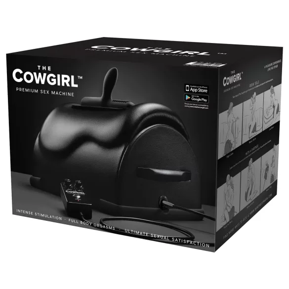 The Cowgirl - jezdecký sex stroj - prémiový rodeo stimulátor - černý