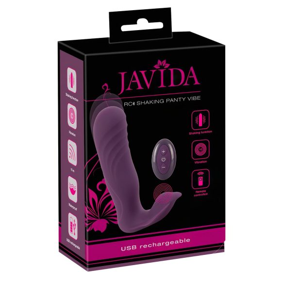 Javida RC - rádiový, 2-funkční vibrátor na klitoris (fialový)