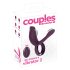 Couples Choice - dobíjecí, rádiová penisová kroužek (fialová)