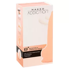   Naked Addiction - rotační vibrátor - 20 cm - realistický tělový