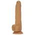 Naked Addiction - přirážecí vibrátor - tmavý - 23 cm