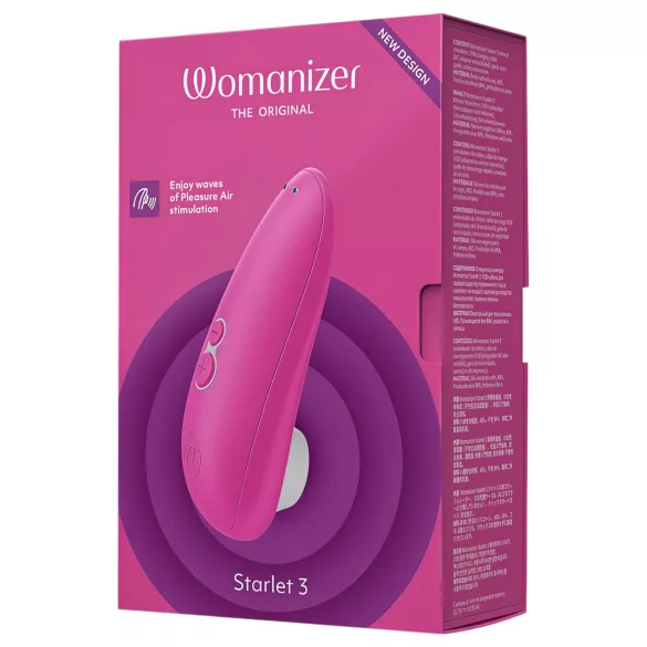 Womanizer Starlet 3 - stimulátor klitorisu na vlny - růžový
