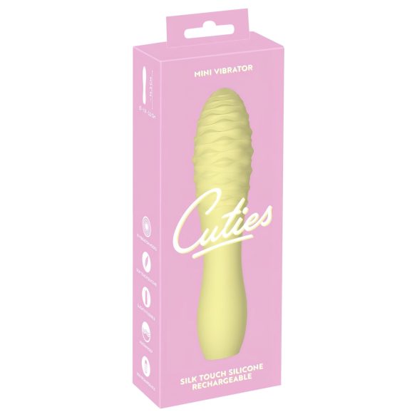 Cuties Mini 3 - akumulátorový, vodotěsný masážní vibrátor (žlutý)