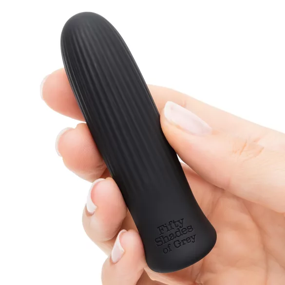 Fifty Shades of Grey - mini vibrátor - vodotěsný - černý