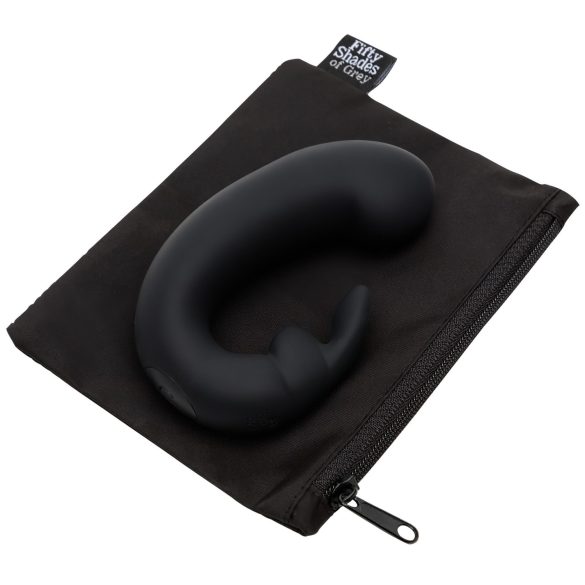 Padesát odstínů šedi Sensation - vibrátor s ramínkem na klitoris (černý)