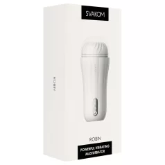 Svakom Robin - akumulátorový masturbátor (bílý)