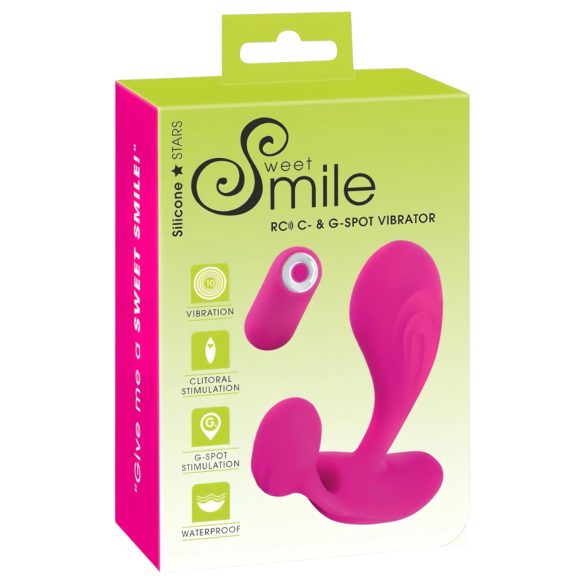 SMILE RC - nabíjecí, rádiem řízený G-bod vibrátor (růžový)