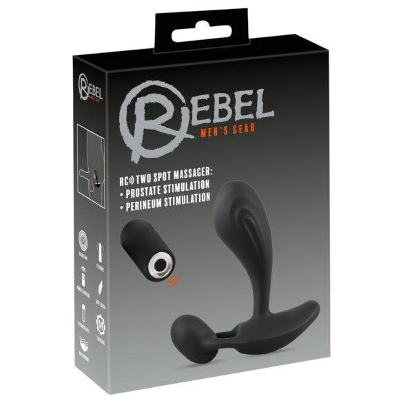 Rebel RC - 2v1 vibrátor na prostatu (černý)