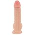 Nature Skin - dildo s kůží - 19cm (přírodní)