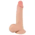 Nature Skin - realistické dildo s kůží - 19 cm - tělová barva
