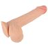 Nature Skin - dildo s kůží - 19cm (přírodní)