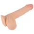 Nature Skin - realistické dildo s kůží - 19 cm - tělová barva