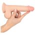 Nature Skin - dildo s kůží - 19cm (přírodní)