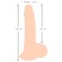Nature Skin - dildo s kůží - 19cm (přírodní)
